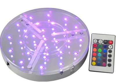 China ROHS UL Multicolor Round Led Light Base Waterproof For Event Party , IR Remote for sale