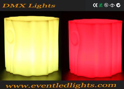 China PE Plastic Rechargeable Colorful Led Light Chair / Led Cube / Led Stool For Bar for sale