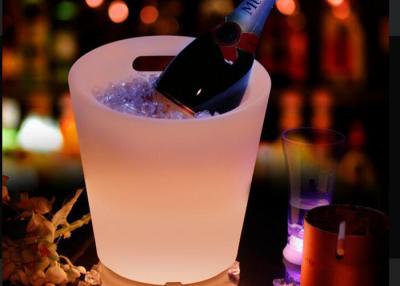 China Soft Drink Beer Wine Beverage Cooler Led Ice Bucket Two Colors Changing for sale