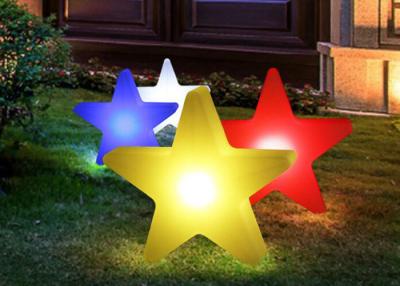 China Star Shape Wedding Decorative Outdoor Led Pillar Lights Battery Powder 1 Year Warranty for sale