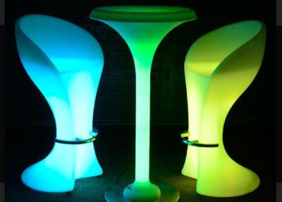 China Garden RGB Led Coffee Table / Lighted Cocktail Tables IP68 PE Material for sale