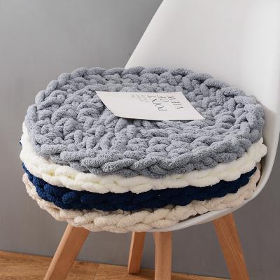 China New Nordic Viable Round Chair Cushion 50cm Thick Hand Knitted - INS Woven Bedroom Window Cushion Sofa Seat Cushion for sale