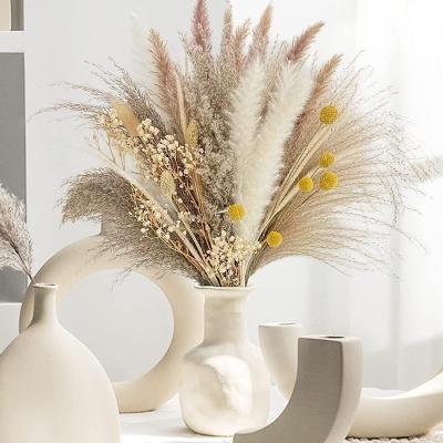 China Hot Sale 45CM Dried Flower Bouquet 45CM Pampas Boho Events Decoration New Natural Cheap Dried Pampas Grass For Decor Wedding Home for sale