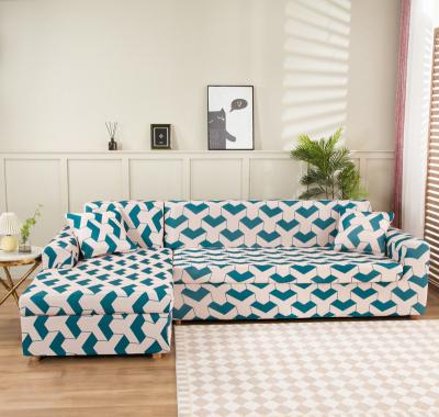 China Europe 235-300cm 4Seaters Shape Universal Popular Universal L-shaped Non-slip Elastic Sofa Cover for sale