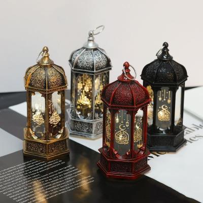 China 2022 Plastic EID Ramadan Lantern Muslim Islamic Lamp EID Mubarak Decoration Light Ramadan Kareem Decorations Party Supplies for sale