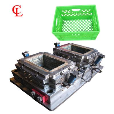 China Plastic Factory Custom Plastic Injection fruit vegetable Crate Mould for sale