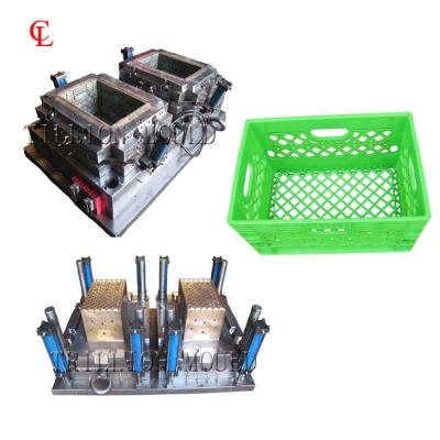 China Plastic Taizhou Mould Factory Top Quality Injection Plastic Fruit Vegetable Crate Mold for sale