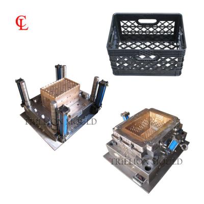 China Plastic High quality USA standard Injection Plastic Milk Crate mould for sale