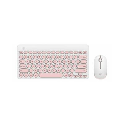 China OEM ultra thin wireless keyboard pink color keyboard cheap tablet keyboard and mouse for sale