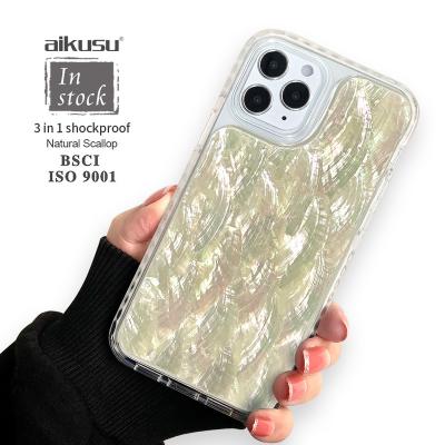 China Epoxy Conch + 2021 New For Iphone 12 7/8 Plus Tpu PC Band Scallop Abalone Shell Cute Mobile Phone Bags And Cases Other Cell Phone Accessories for sale