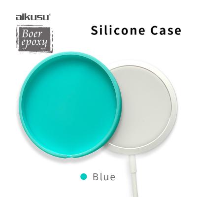 China Ultra Thin Clear Transparent White Blue Simple Easy Support Silicone Skin Cover TPU Case For Iphone-12 For Magsafe Charger for sale