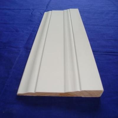 China White Wood Baseboard Molding Environmental Friendly Material For Window for sale