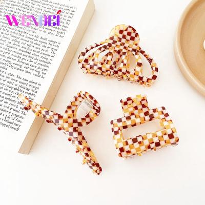 China 2022 Tik Tok Hot Sale High Quality Handmade And Polish Hair Claw Clips Luxury Stylish Tortoiseshell Jaw Clip Hair Clips Claw Comb Set For Women for sale