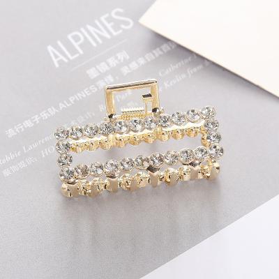 China 2022 Environmentally Friendly Central Institute of Statistics TIK TOK Geometry Crystal Hairpin Rhinestone Hairpin Fashion Wholesale New for sale