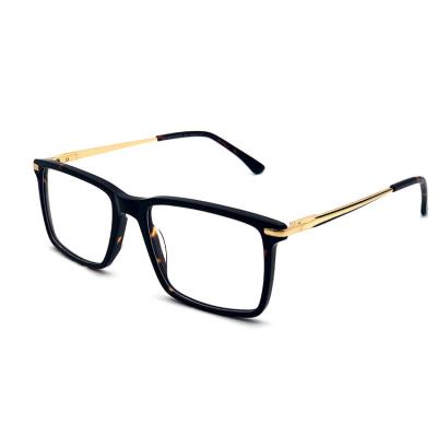 China For Glasses Frame Eyewear Fashionable Square Tr90 Glasses Optical Frame Solid Acetate Frame for sale