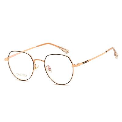 China Blue Light Cheap Round Glasses Anti Glass Metal Optical Frame Small Size Titanium Custom Customize Spectacle Metal Frames for sale