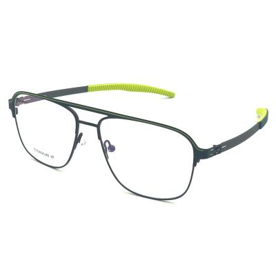 China Blue light custom logo fashion eyewear top quality anti optical glass titanium optical frames for sale