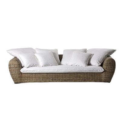 China Modern Outdoor Woven Rattan Wicker Sofa Set Sofa Set Luxury Furniture for sale