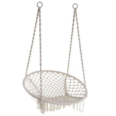 China Modern Customized Leisure Rope Woven Swing Chair In Garden Or Others for sale