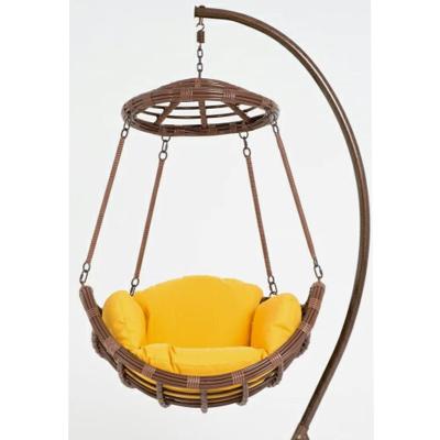 China Contemporary Outdoor Garden Swing Chair Furniture Rattan Wicker Hanging Leisure Baskets for sale