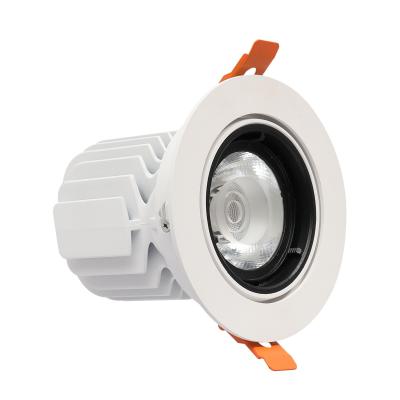 China Modern 35W Recessed Die Cast Aluminum Led Round Modular Hotel Down Light Projector for sale