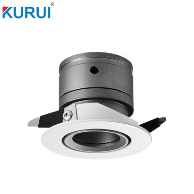 China Hotel 5w Recessed Mini Adjustable Led Round Cabinet Spotlight for sale