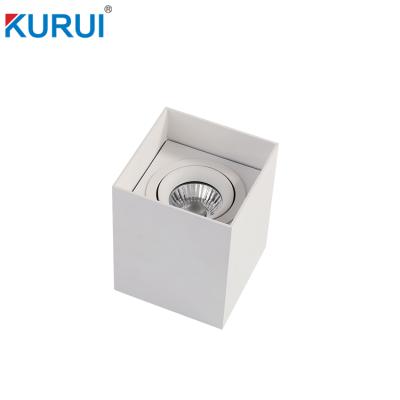 China Surface mounted anti-glare led adjustable square GU10 surface mounted downlight for sale