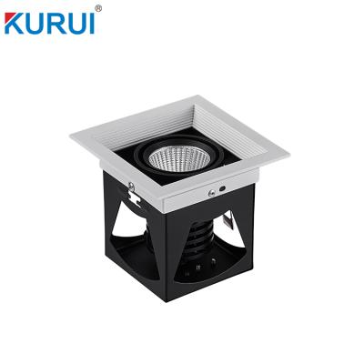 China Commercial 10w/20w/30w Recessed Adjustable Led Square Grill Light for sale