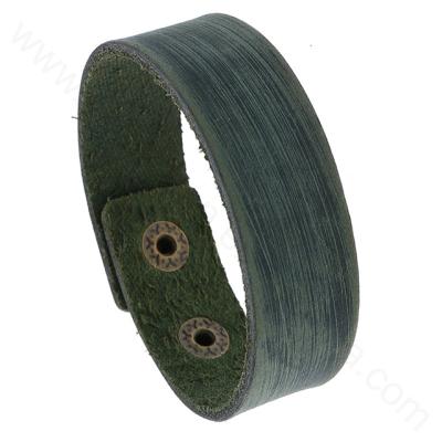 China Punk Mixed 5 Colors European Style 2cm Raw Cow Leather Bracelets For Men for sale