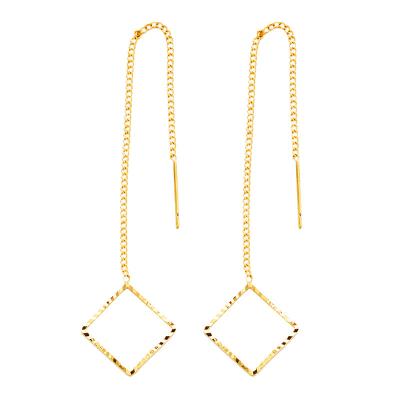 China TRENDY women's drop earrings for women wholesale bridal dangle earrings gold tassel earrings long for sale