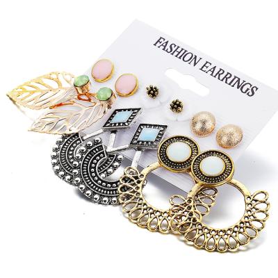 China China national factory wholesale eco-friendly zinc alloy vintage earring sets for women 2019 for sale