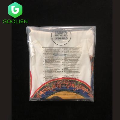 China Recyclable Eco Friendly Clear Bag Recycle Bag Custom Self Adhesive Poly Bag Warning Recycle for sale