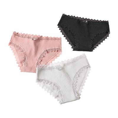 China Wholesale High Quality Breathable Women's Cotton Panties Ladies Sexy Underwear Female Yarn Briefs for sale