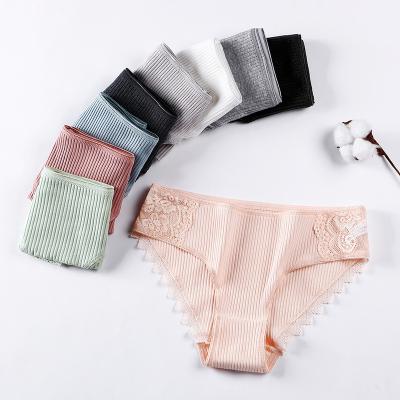 China Solid Women's Cotton Panties Briefs Breathable Comfort Underwear Panties For Women Sexy Low Rise Panties Suggests for sale