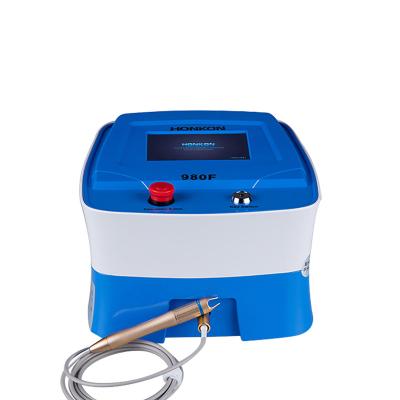 China Blood vessel removal HONKON using foreign fiber technology 980nm diode laser remove lessions vascular machine for sale