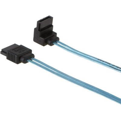 China Revision 3.0 USB Cable SATA III to SATA 6.0 GBP 7pin Female Straight to Down Angle / 90 Degree Female Data Cable with Locking Latch for sale