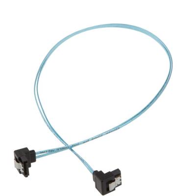 China SATA 6.0 Gbps Revision 3.0 USB Cable Super Speed ​​SATA III 7pin 90 Degree 90 Degree Data Cables To Female With Locking Latch for sale