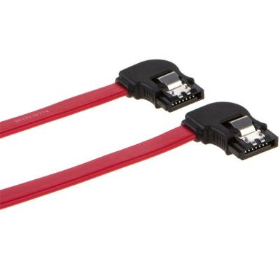 China Gbps 7pin Right Angle Female SATA 6.0 Revision 3.0 SATA III To Right Angle Female Data Cable With Locking Latch for sale