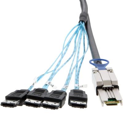 China External Server Device Mini SAS 26pin (SFF-8088) Male To 4 x eSATA 7 Pin Cable for sale