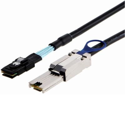 China Server Device Mini SAS SFF 8088 26P Directly To Mini SAS SFF 8087 Data Cable Assembly 36P for sale