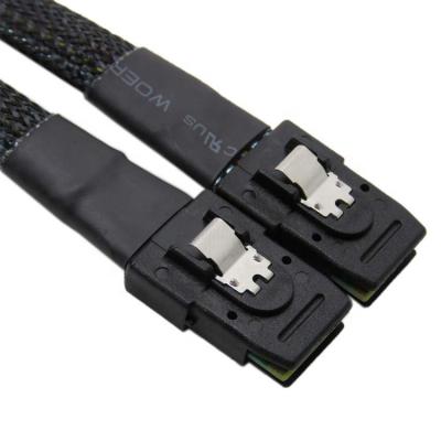 China Internal Server Device Data Cable 30AWG Mini SAS 36-Pin SFF-8087 Male to Mini SAS 36-Pin SFF-8087 Male Cable for sale