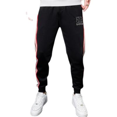 China Drop 2021 Stripe Footband Embroidered Sportswear Anti-Static Mens Pants Pants Mens Trousers for sale