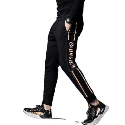 China Anti-static men's spring/2021 summer fashionable printed pants with long legs harlan pants for sale