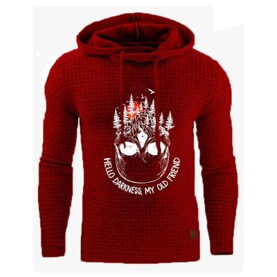 China Anti-pilling 2021 autumn/winter fashion loose sweatshirt skull hoodie European pattern hoodie jacquard for sale