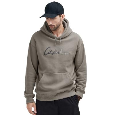 China Autumn/winter new men's fleece hoodie fashion anti-shrink Korean letters embroidered loose casual clothes coat for sale