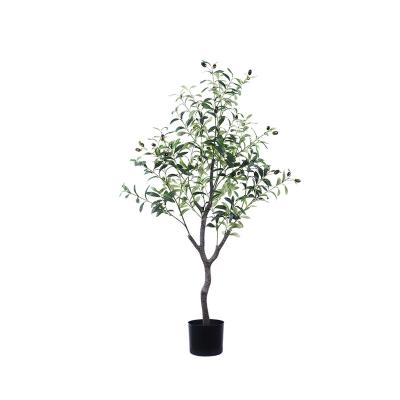 China Colors: Wholesale Green Artificial Trees For Indoor Decoration 120cm Artificial Olives For Home Office Mall Decoration Trees for sale