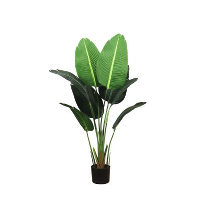 China Plastic Traveler 120cmArtificial Banana is used for indoor artificial tree green decoration artificial tree for home artificial plant for sale