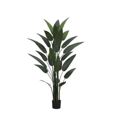 China Type: Large 160cm Artificial Plant Bonsai Plant Faux Bird Of Paradise Tree Potted Artificial Trees For Indoor Decorative Artificial Canna Leaf for sale