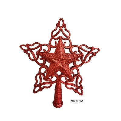 China Plastic Sparkle Star Christmas Tree Star Christmas Decoration for Tree Top Ornament for sale