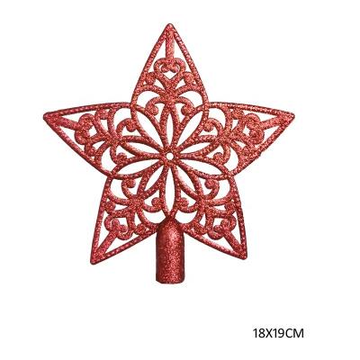 China Plastic Sparkle Star Christmas Tree Star Christmas Decoration for Tree Top Ornament for sale